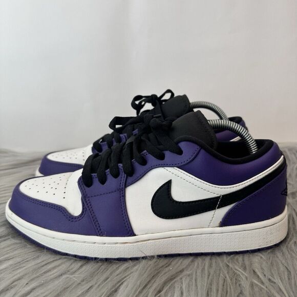 Nike Air Jordan 1 Low Court Purple Size 8.5 - Picture 3 of 16